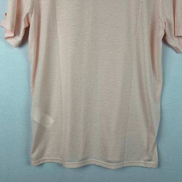 Oakley Hydrolix Sand Print Pastel Orange Polo Shirt Short Sleeve Men's Size M - Picture 9 of 10